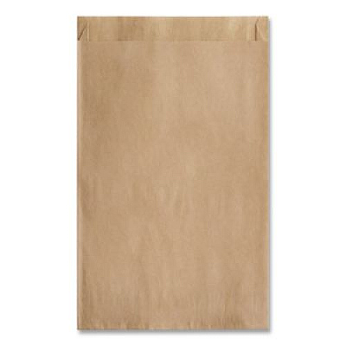 Bagcraft EcoCraft Grease-Resistant Sandwich Bags, 6.5" x 1" x 8", Natural, 2,000/Carton (300100)