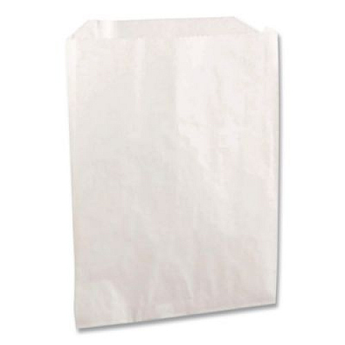 Bagcraft Grease-Resistant Single-Serve Bags, 6" x 0.75" x 6.5", White, 2,000/Carton (300405)