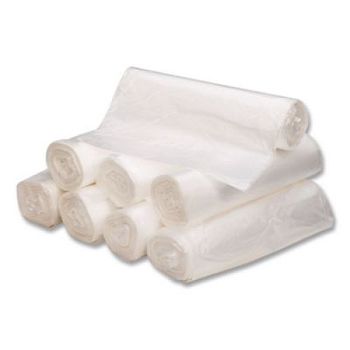 Ultra Plus Can Liners, 16 gal, 8 mic, 24" x 33", Natural, 50 Bags/Roll, 4 Rolls/Carton (WHD2431)