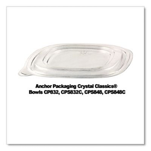 Anchor Packaging Crystal Classics Lids, 8.13 x 8.13 x 0.34, Clear, Plastic, 150/Carton (4308115)