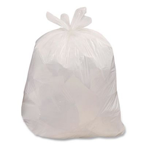 Handi-Bag Super Value Pack Can Liners, 13 gal, 0.6 mil, 23.75" x 28", White, 100 Bags/Box, 6 Boxes/Carton (HAB6FK100CT)