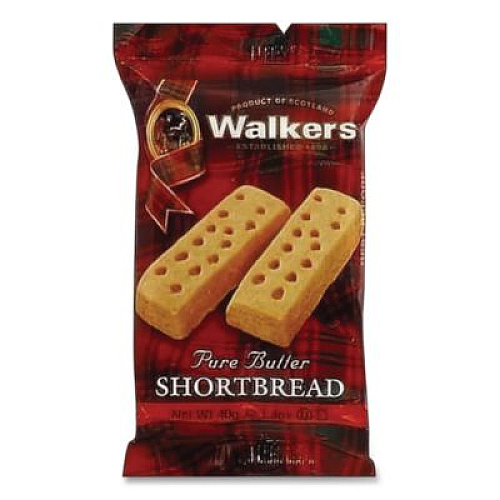 Walkers Shortbread Cookies, 2/Pack, 24 Packs/Box (W116)