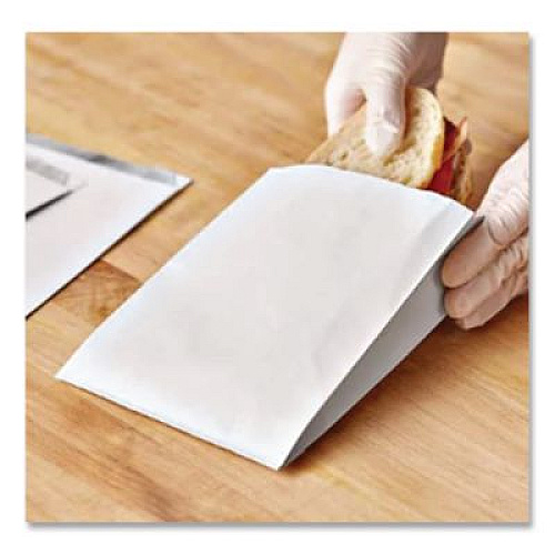 Bagcraft ToGo! Foil Insulator Deli and Sandwich Bags, 5.25" x 3.5" x 12", White, 500/Carton (300496)