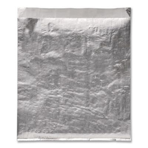 Bagcraft Foil Single-Serve Bags, Unlabeled Burger, 6" x 0.75" x 6.5", Silver, 1,000/Carton (300533)