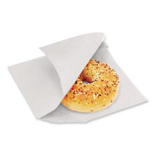Bagcraft Dubl Open Single-Serve Bags, 7" x 0.75" x 6.75", White, 8,000/Carton (300421)