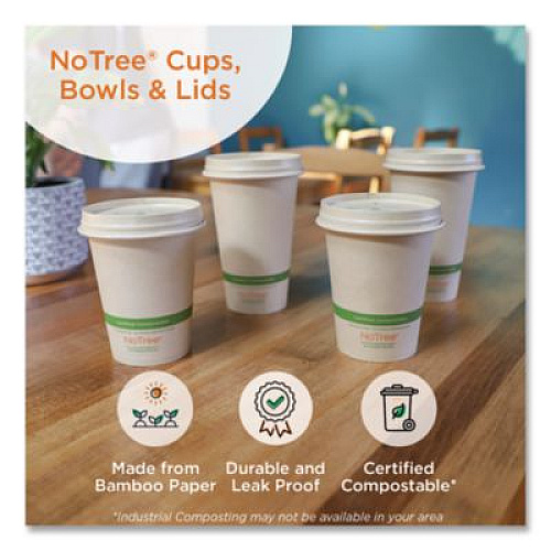 World Centric NoTree Paper Hot Cups, 10 oz, Natural, 1,000/Carton (CUSU10)