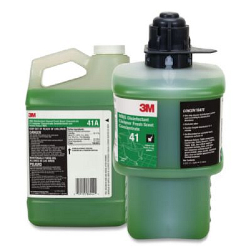 3M MBS Disinfectant Cleaner Concentrate, 0.5 gal Bottle, Fresh Scent, 4/Carton (41A)
