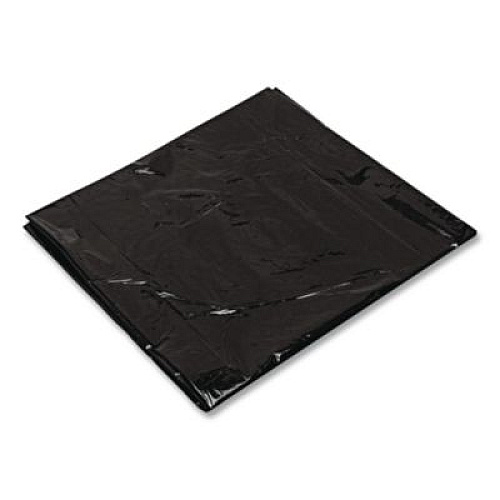 Trinity Plastics Low-Density Can Liners, 60 gal, 2.4 mil, 38" x 58", Black, Flat Pack, 100/Carton (ML3858XH)