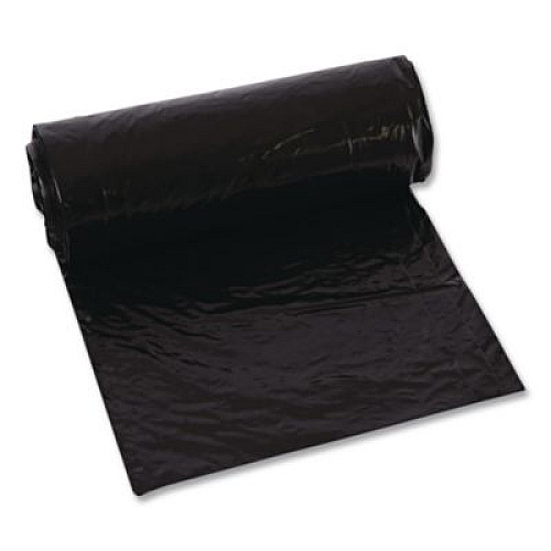 Trinity Plastics Low-Density Can Liners, 16 gal, 0.7 mil, 24" x 32", Black, Flat Pack, 500/Carton (ML2432)