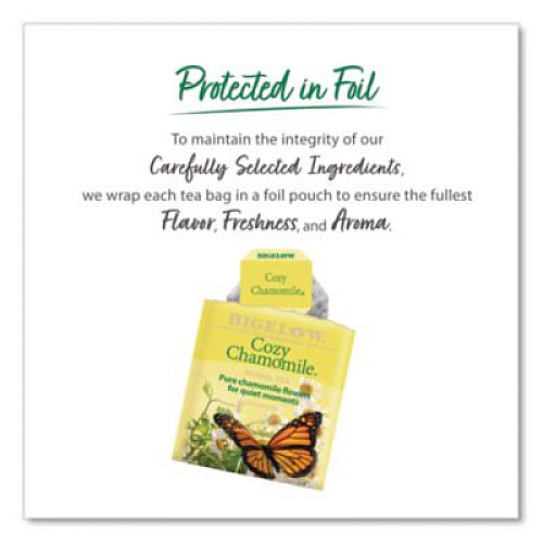 Bigelow Single Flavor Tea, Cozy Chamomile, 28 Bags/Box (00401)