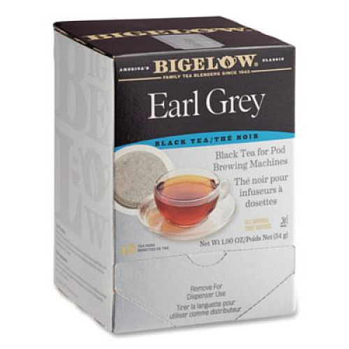 Bigelow Earl Grey Black Tea Pods, 1.90 oz, 18/Box (008906)