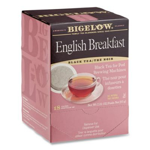 Bigelow English Breakfast Tea Pods, 1.90 oz, 18/Box (009906)