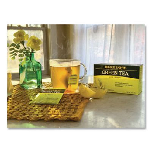 Bigelow Green Tea with Lemon, Lemon, 0.34 lbs, 28/Box (10346)