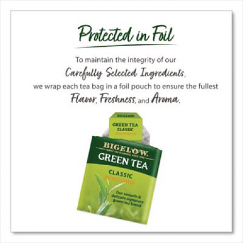 Bigelow Decaffeinated Green Tea, Green Decaf, 0.34 lbs, 28/Box (10347)