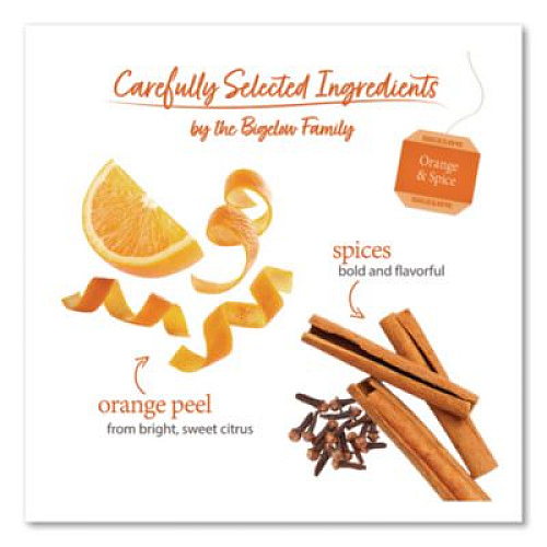Bigelow Orange and Spice Herbal Tea, 28/Box (10398)