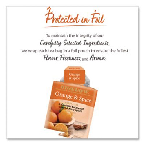 Bigelow Orange and Spice Herbal Tea, 28/Box (10398)