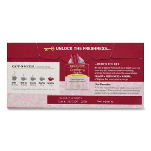 Bigelow Cranberry Apple Herbal Tea, 28/Box (10400)