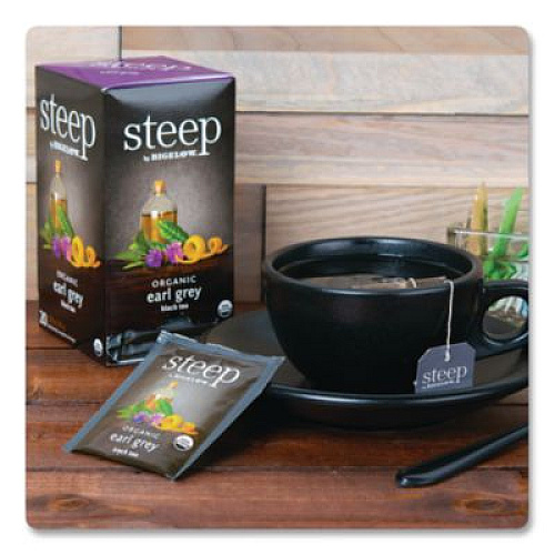 Bigelow steep Tea, Earl Grey, 1.28 oz Tea Bag, 20/Box (17700)