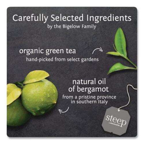 Bigelow steep Tea, Earl Grey, 1.28 oz Tea Bag, 20/Box (17700)