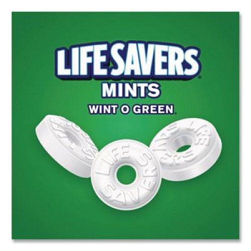 LifeSavers Hard Candy Mints, Wint-O-Green, Individually Wrapped, 6.25 oz Bag (88504)