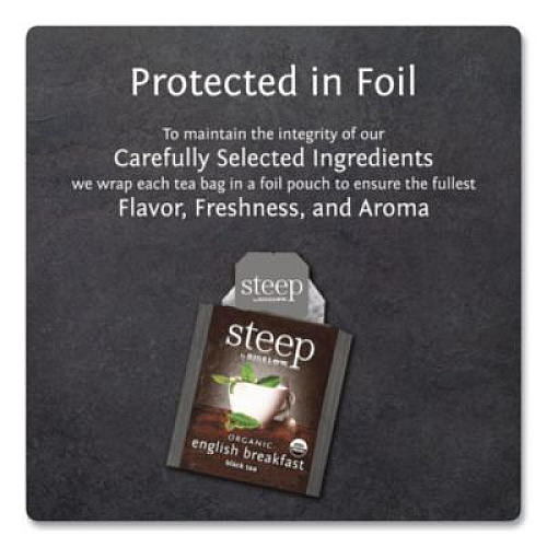 Bigelow steep Tea, English Breakfast, 1.6 oz Tea Bag, 20/Box (17701)