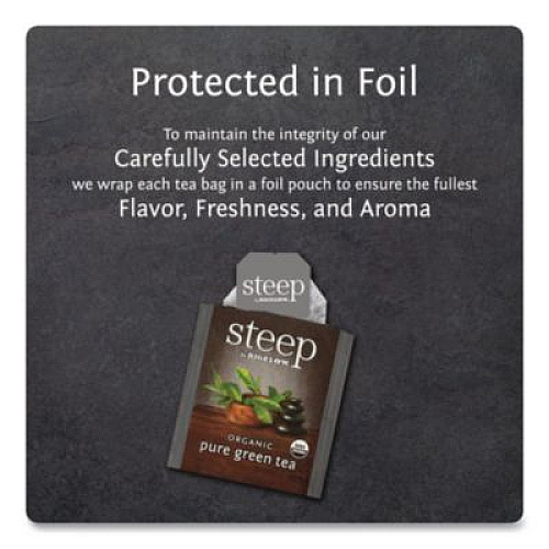 Bigelow steep Tea, Pure Green, 0.91 oz Tea Bag, 20/Box (17703)