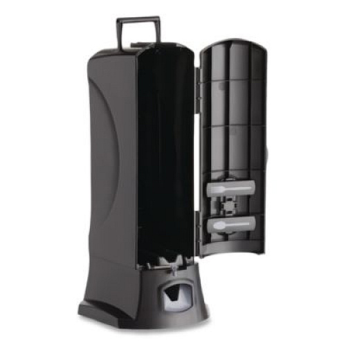 WeGo Utensil Dispenser, Holds 100 Knives, 10.22 x 12.5 x 23.75, Black (56101100)