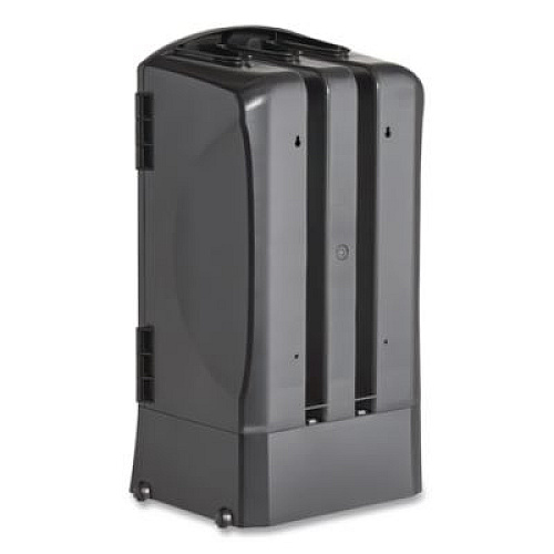 WeGo Trio Utensil Dispenser, Holds 100 Forks/100 Knives/100 Spoons, 13.39 x 15.75 x 23.62, Black (56102200)