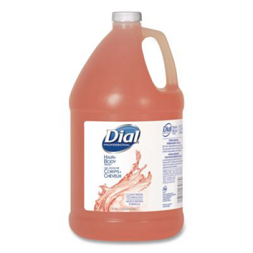 Dial Professional Hair + Body Wash, Neutral Scent, 1 gal, 4/Carton (03986)