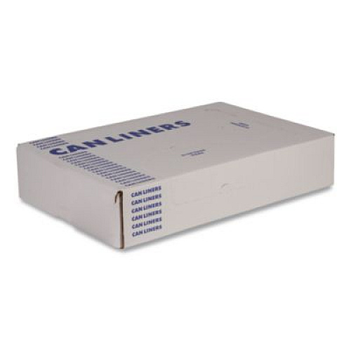 Heritage Linear Low-Density Can Liners, 45 gal, 3 mil, 40" x 48", Clear, 75/Carton (B8048ZC)