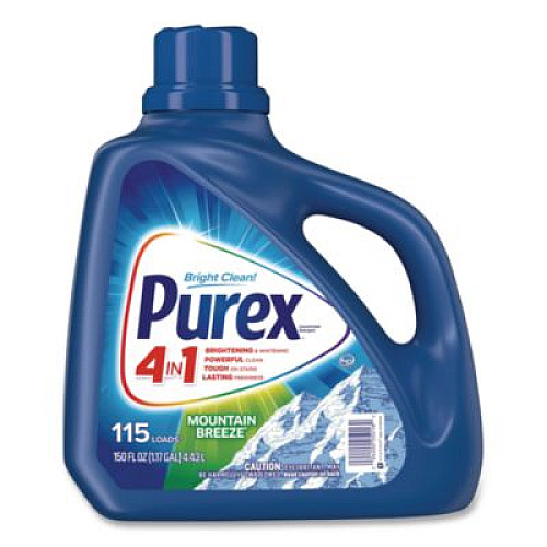 Purex Liquid Laundry Detergent, Mountain Breeze, 150 oz Bottle, 4/Carton (05016CT)