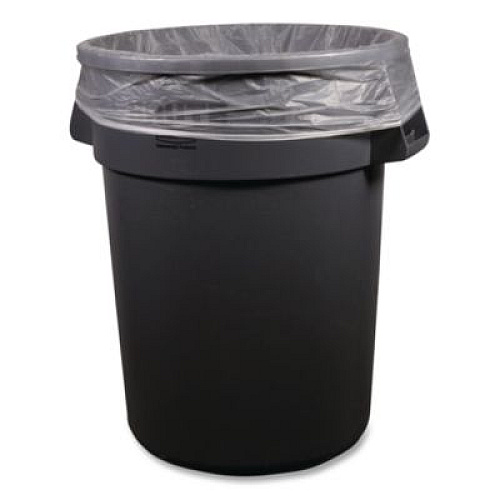 Heritage Linear Low-Density Can Liners, 45 gal, 3 mil, 40" x 48", Clear, 75/Carton (B8048ZC)