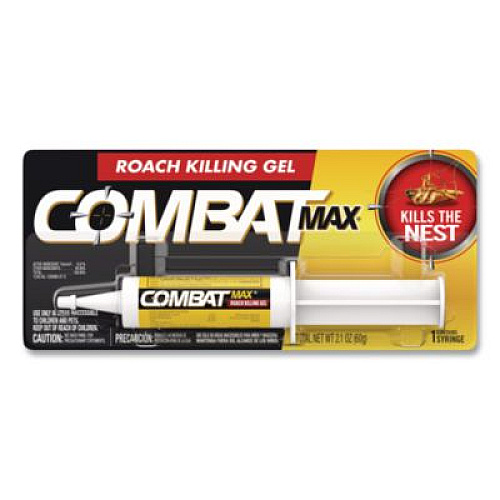 Combat Source Kill Max Roach Control Gel, 2.1 oz Syringe, 12/Carton (05455)