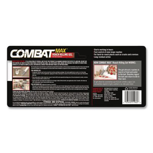 Combat Source Kill Max Roach Control Gel, 2.1 oz Syringe, 12/Carton (05455)