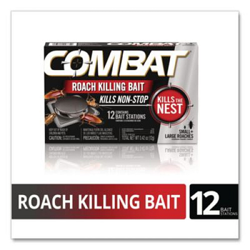 Combat Roach Bait Insecticide, 0.42 oz, 12/Pack, 10 Packs/Carton (05701)
