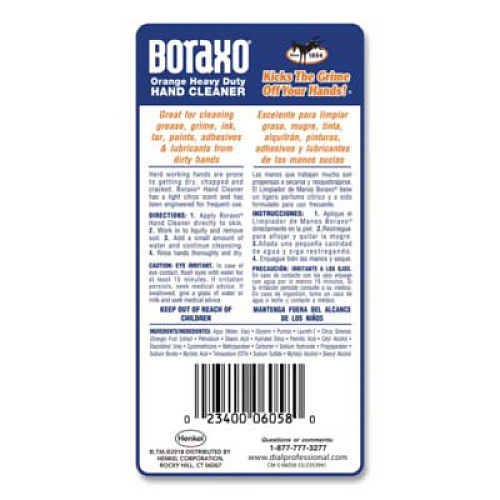 Boraxo Orange Heavy Duty Hand Cleaner, Citrus Scent, 3 L (06058)