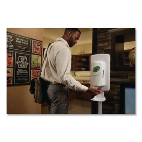 Dial Professional FIT Touch Free Dispenser Floor Stand, 15.7 x 15.7 x 58.3, White (09495EA)