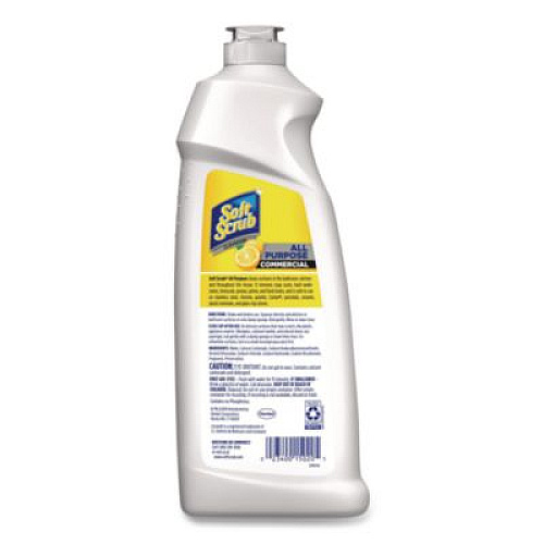 Soft Scrub All Purpose Cleanser, Lemon Scent 36 oz Bottle, 6/Carton (15020CT)