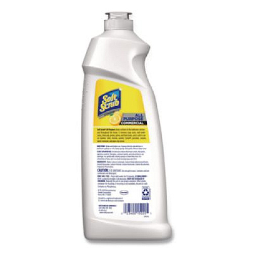 Soft Scrub All Purpose Cleanser, Lemon Scent, 36 oz Bottle (15020)