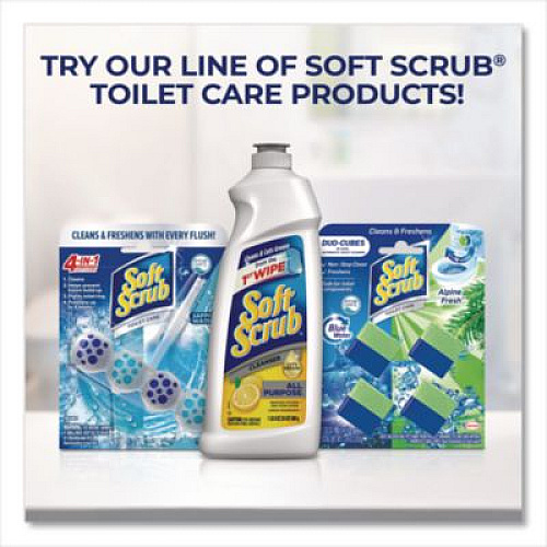 Soft Scrub All Purpose Cleanser, Lemon Scent, 36 oz Bottle (15020)