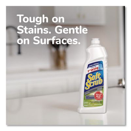 Soft Scrub Cleanser with Bleach Commercial 36 oz Bottle, 6/Carton (15519CT)