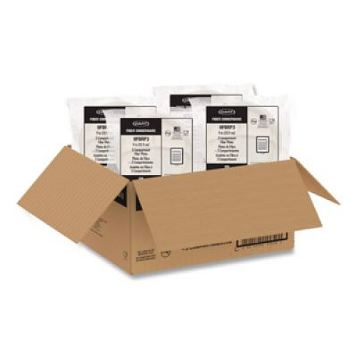 Dart Compostable Molded Fiber Dinnerware, ProPlanet Seal, 3-Compartment Plate, 9" dia, Natural, 500/Carton (9FBRP3)