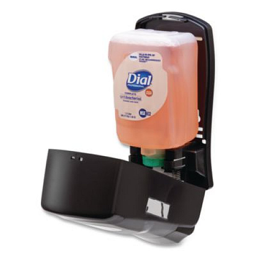 Dial Professional FIT Universal Manual Dispenser, 1.2 L, 4 x 5.13 x 10.5, Gray, 3/Carton (16619)