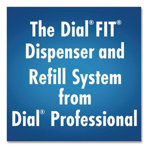 Dial Professional FIT Universal Manual Dispenser, 1.2 L, 4 x 5.13 x 10.5, Gray, 3/Carton (16619)