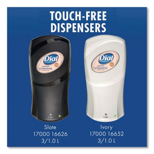 Dial Professional FIT Universal Touch Free Dispenser, 1 L, 4 x 5.4 x 11.2, Slate, 3/Carton (16626)