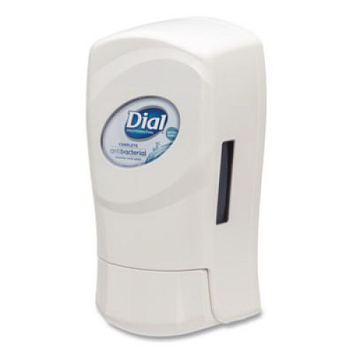 Dial Professional FIT Universal Manual Dispenser, 1.2 L, 4 x 5.13 x 10.5, Ivory, 3/Carton (16656)