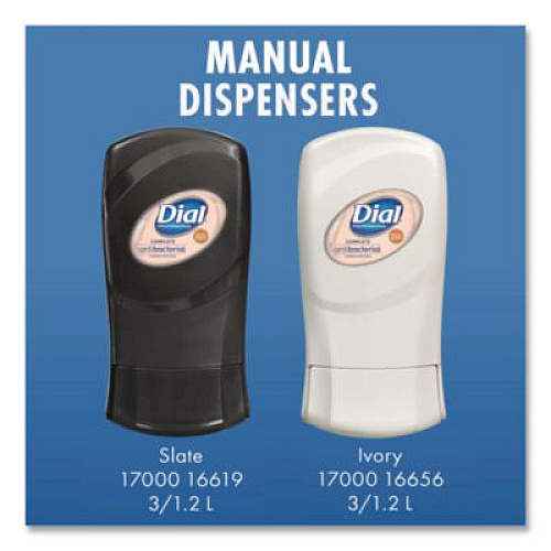 Dial Professional FIT Universal Manual Dispenser, 1.2 L, 4 x 5.13 x 10.5, Ivory, 3/Carton (16656)