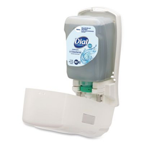 Dial Professional FIT Universal Manual Dispenser, 1.2 L, 4 x 5.13 x 10.5, Ivory, 3/Carton (16656)