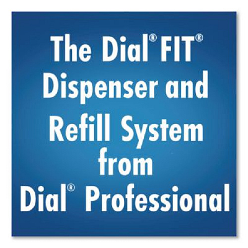 Dial Professional FIT Universal Manual Dispenser, 1.2 L, 4 x 5.13 x 10.5, Ivory, 3/Carton (16656)