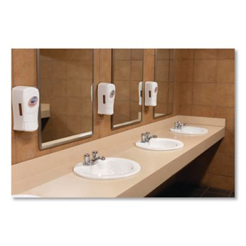 Dial Professional FIT Universal Manual Dispenser, 1.2 L, 4 x 5.13 x 10.5, Ivory, 3/Carton (16656)
